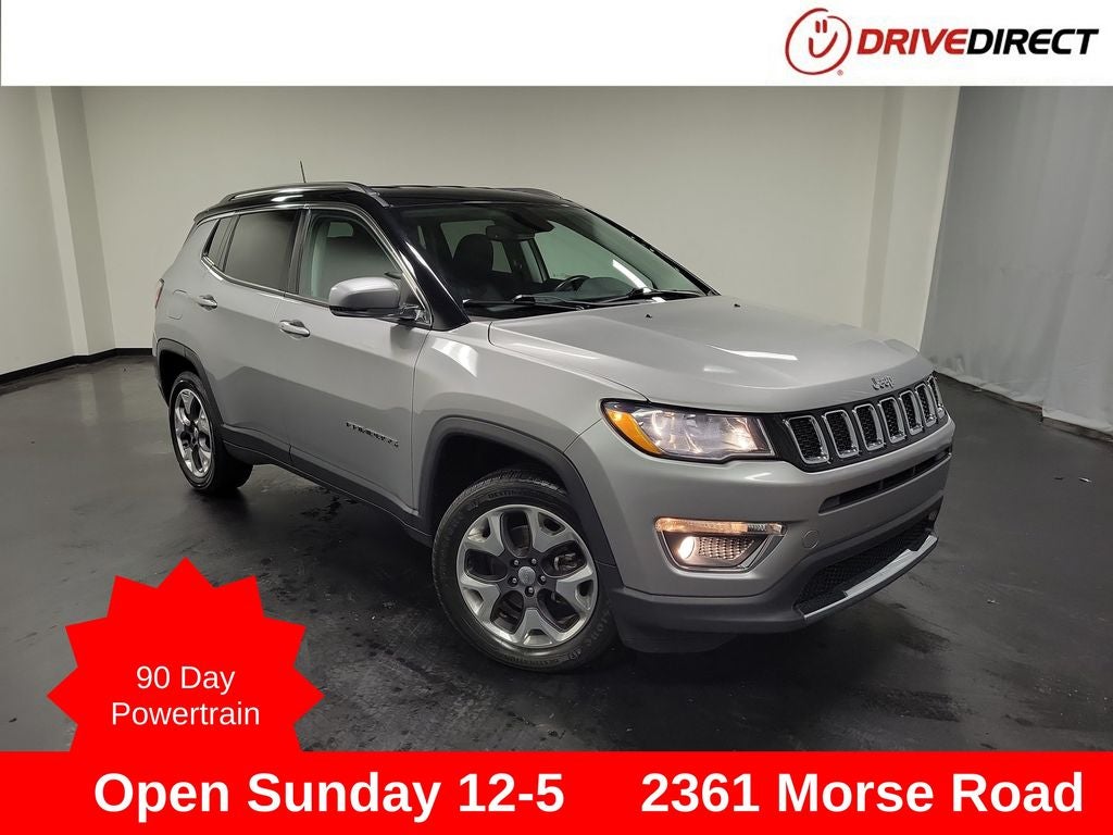2020 Jeep Compass Limited in Billet Silver Metallic Clearcoat — front three-quarter view