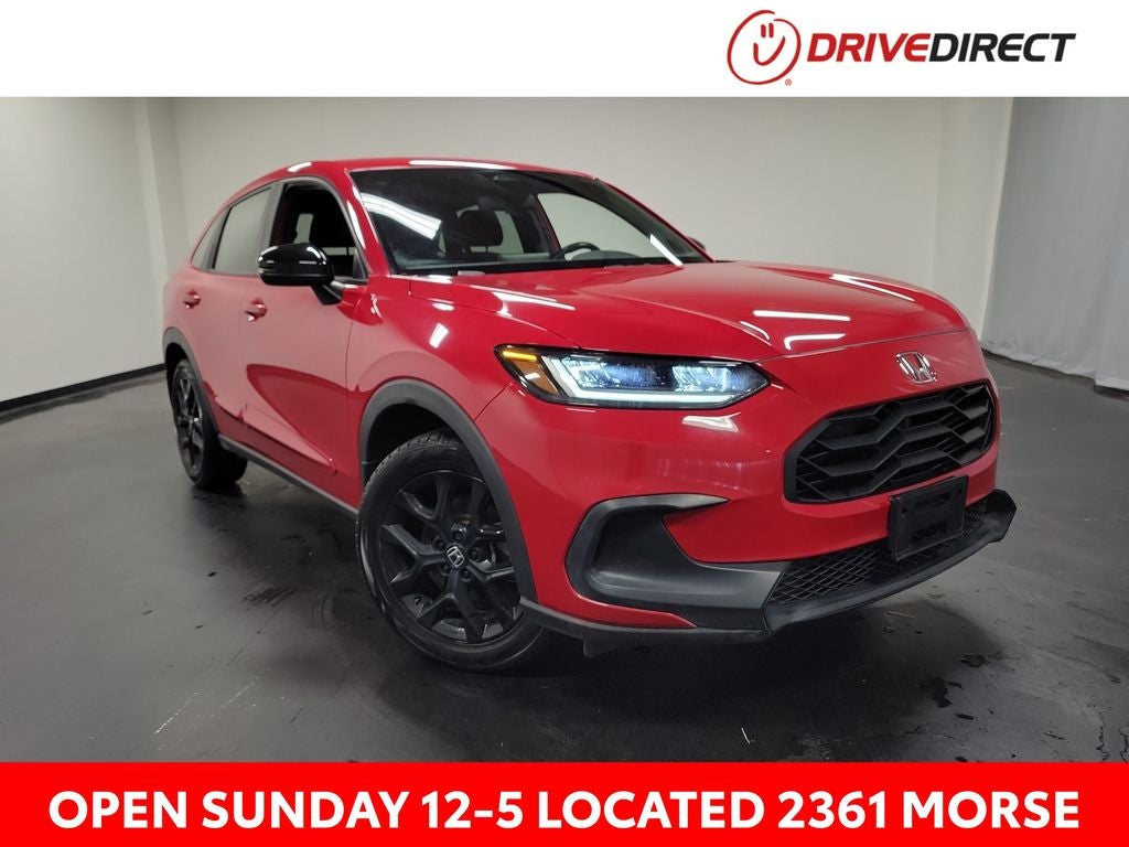 2024 Honda HR-V Sport in Milano Red — front three-quarter view