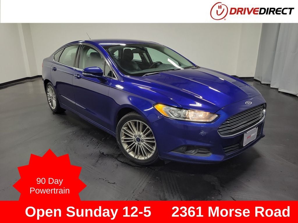 2016 Ford Fusion SE in Blue — front three-quarter view