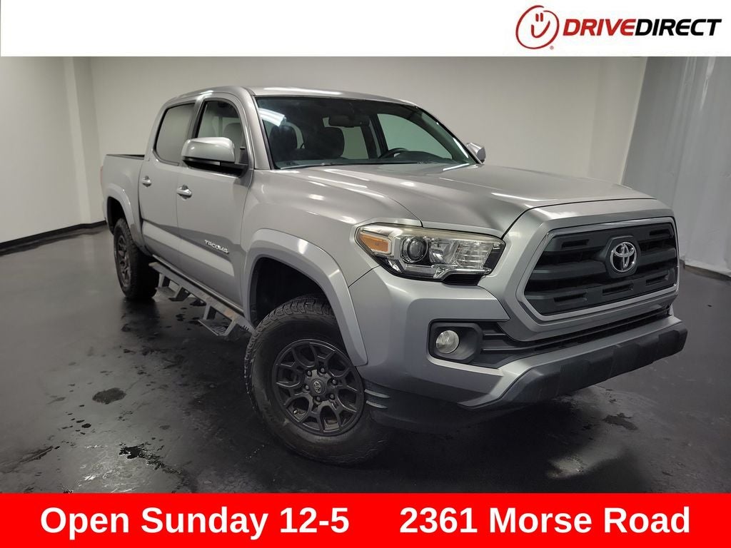 2017 Toyota Tacoma SR5 V6 in Silver Sky Metallic — front three-quarter view