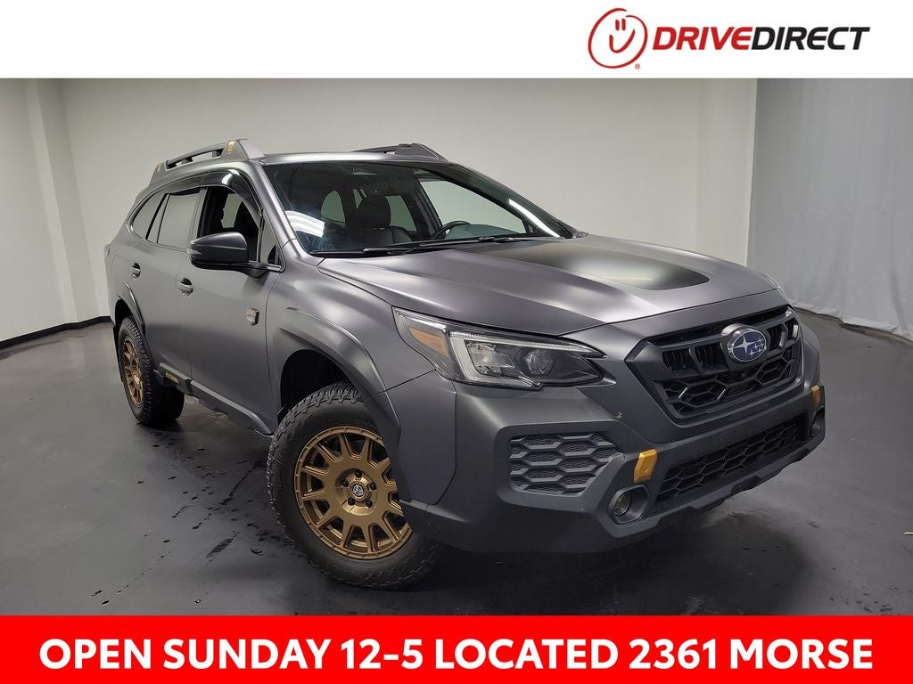 2025 Subaru Outback Wilderness in Magnetite Gray Metallic — front three-quarter view