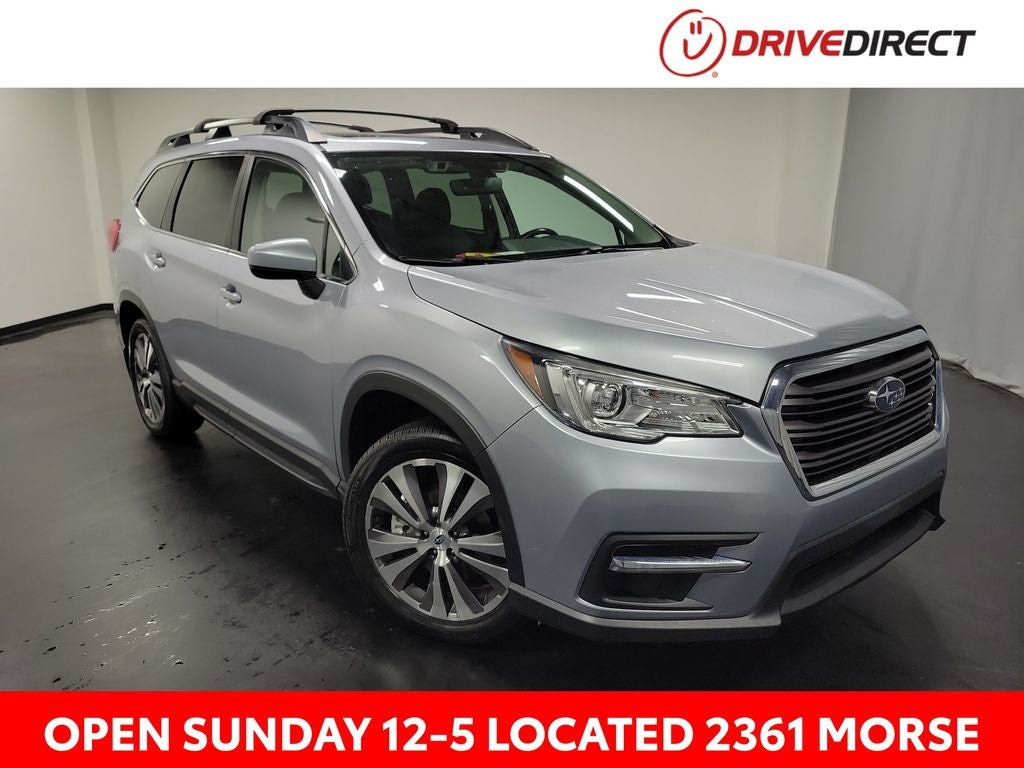2021 Subaru Ascent Premium in Ice Silver Metallic — front three-quarter view