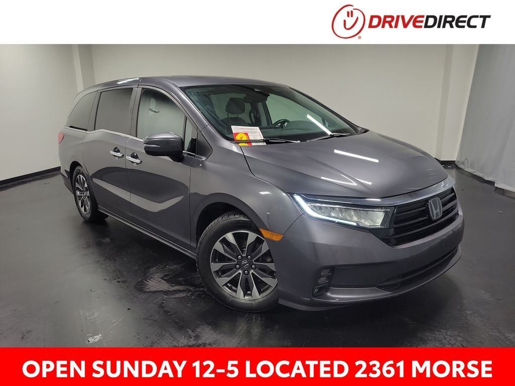 2023 Honda Odyssey EX-L in Sonic Gray Pearl — front three-quarter view