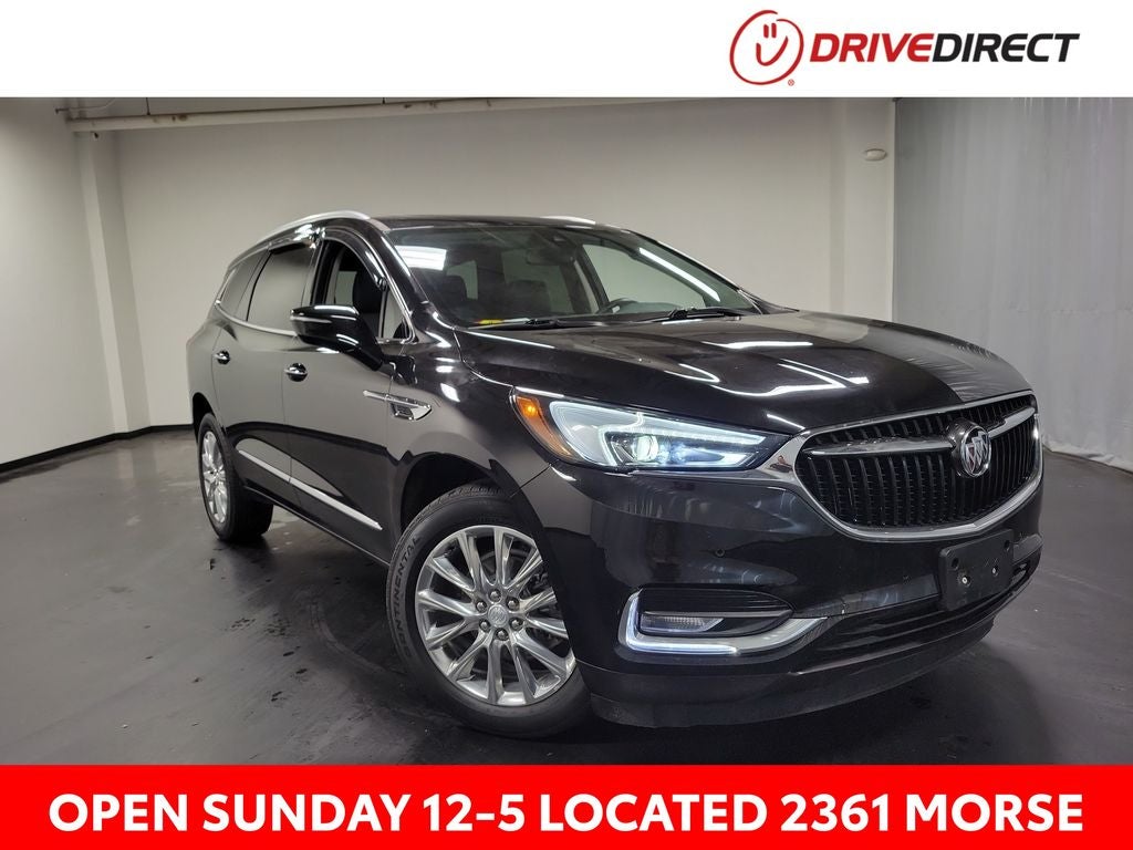 2021 Buick Enclave Premium Group in Ebony Twilight Metallic — front three-quarter view