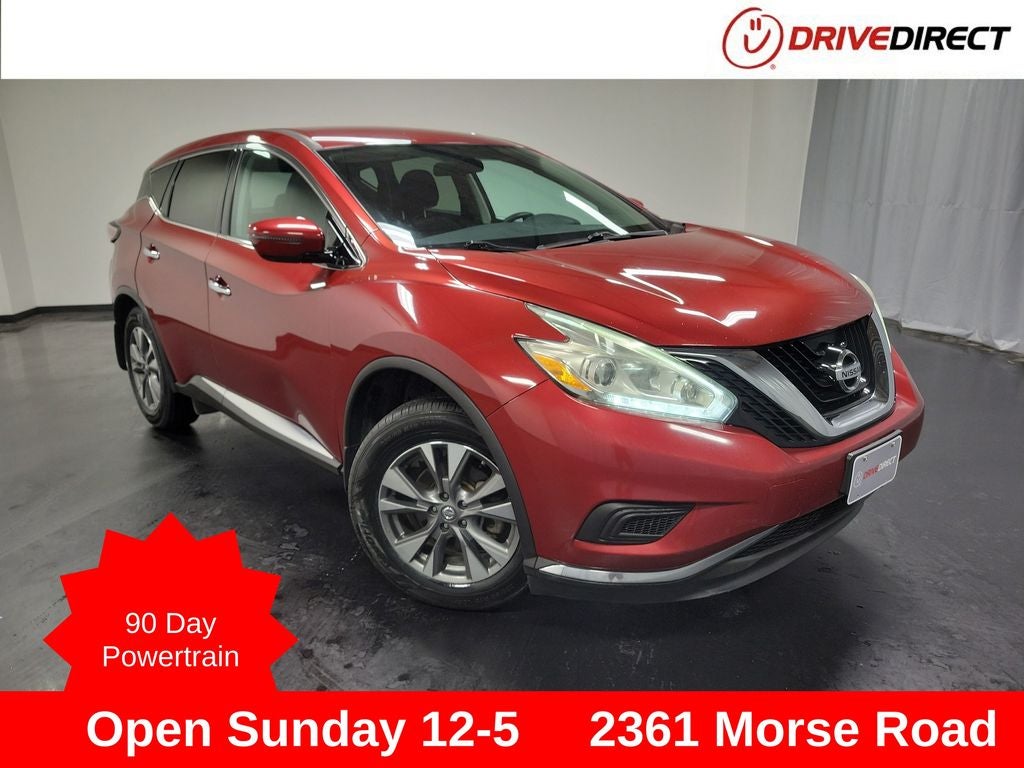2016 Nissan Murano S in Cayenne Red Metallic — front three-quarter view