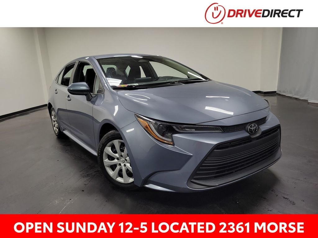 2024 Toyota Corolla LE in Celestite — front three-quarter view