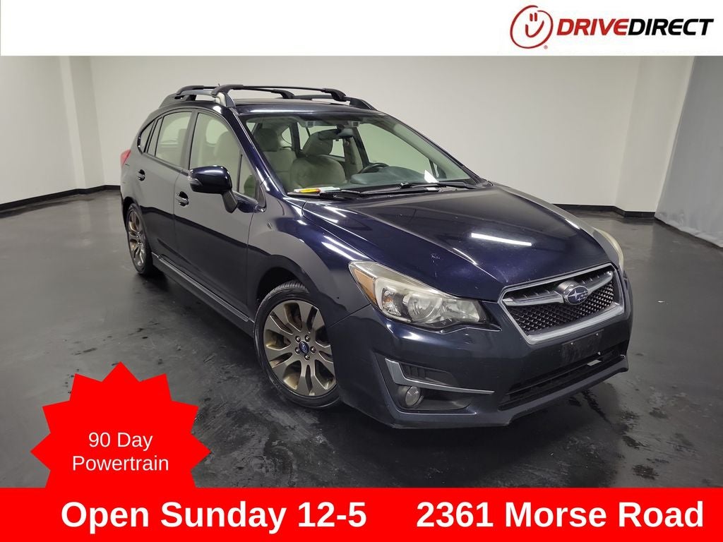2015 Subaru Impreza 2.0i Sport Limited in Deep Sea Blue Pearl — front three-quarter view