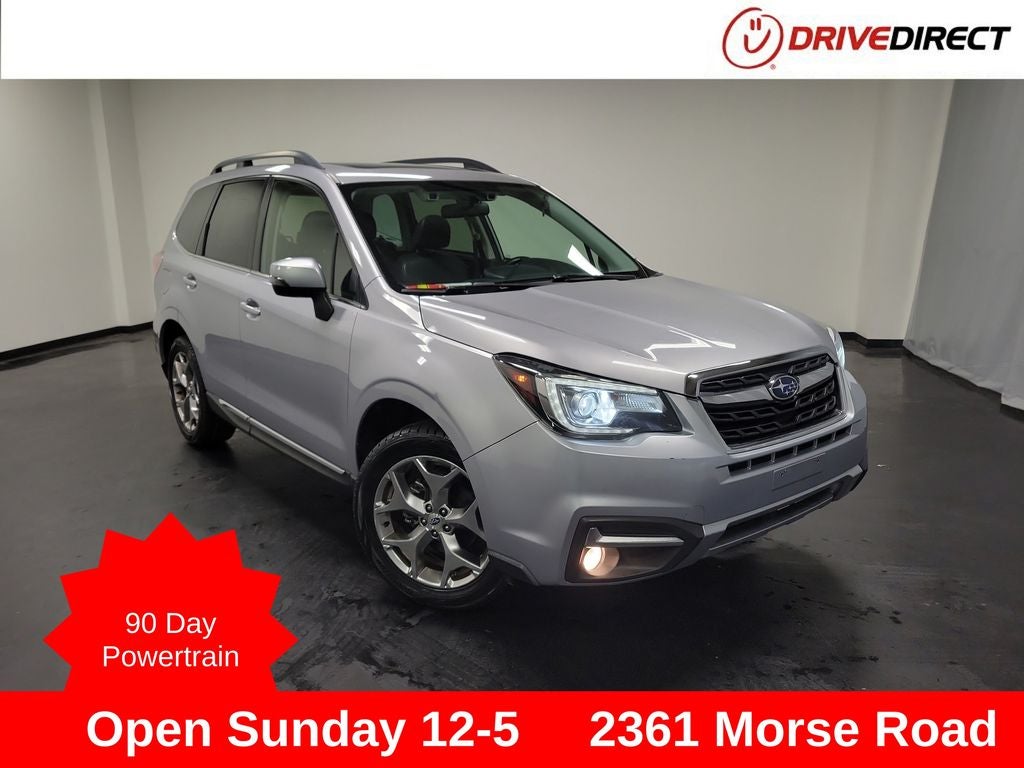2017 Subaru Forester 2.5i Touring in Ice Silver Metallic — front three-quarter view