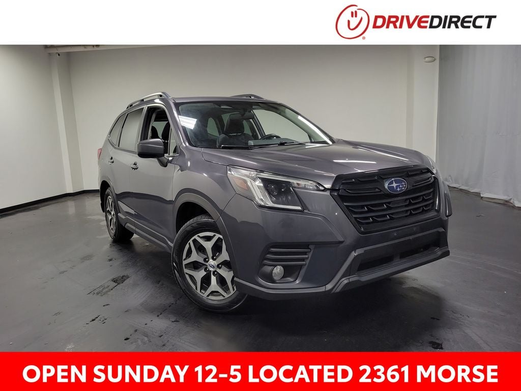 2023 Subaru Forester Premium in Magnetite Gray Metallic — front three-quarter view
