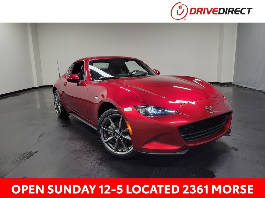 2023 Mazda Mazda Miata RF Grand Touring in Soul Red Crystal Metallic — front three-quarter view