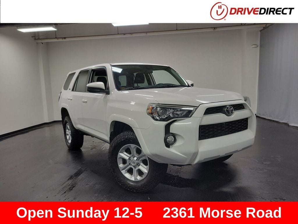 2018 Toyota 4Runner SR5 in Super White — front three-quarter view