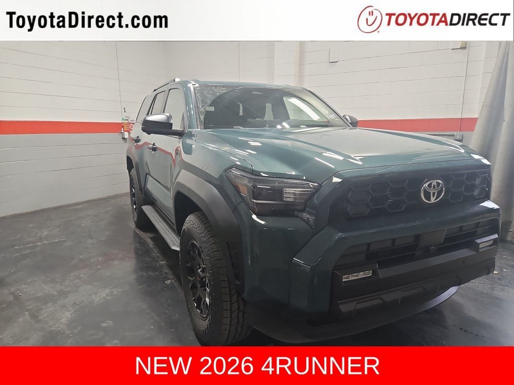 2026 Toyota 4Runner TRD Off-Road Premium in Everest — front three-quarter view