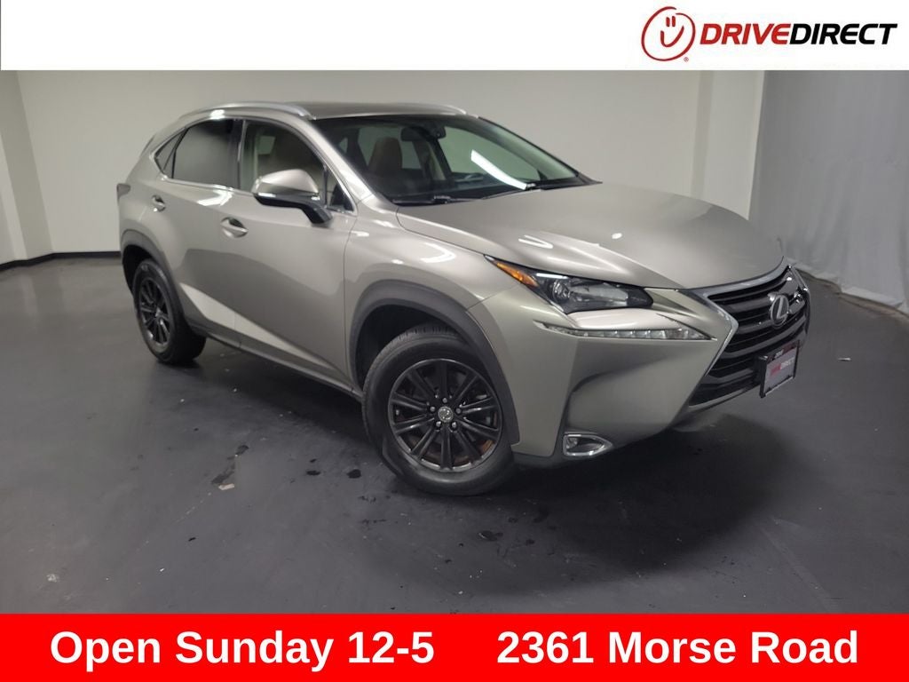 2015 Lexus NX 200t in Silver — front three-quarter view
