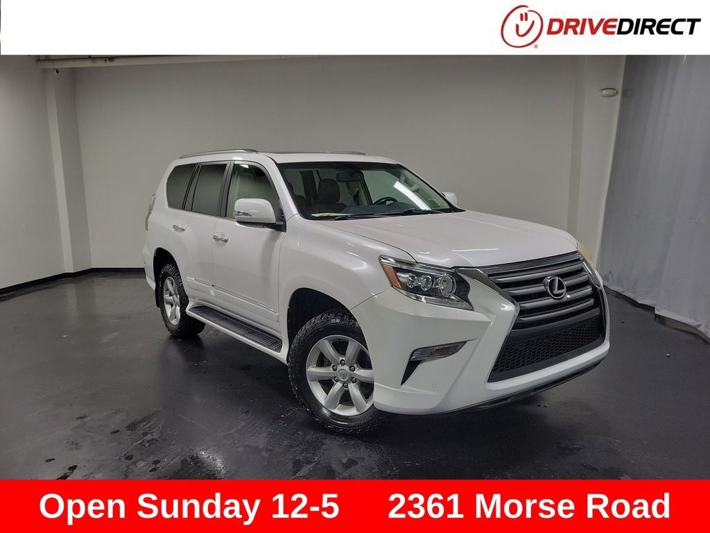 2017 Lexus GX 460 in Starfire Pearl — front three-quarter view