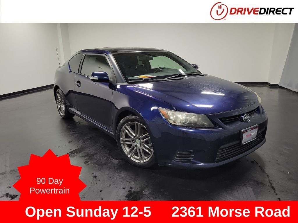 2011 Scion tC Base in Nautical Blue Metallic — front three-quarter view